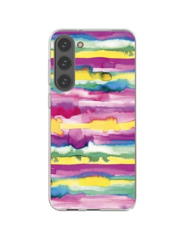Samsung Galaxy S23 Plus 5G Case Gingham Vichy Pink - Ninola Design