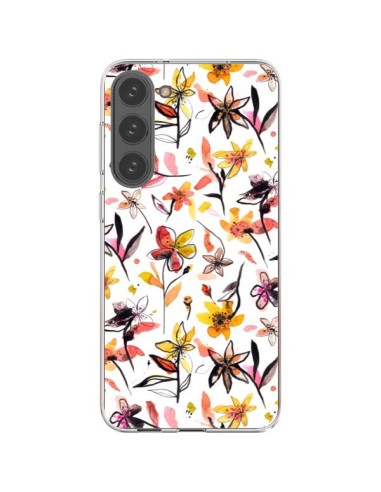 Cover Samsung Galaxy S23 Plus 5G Ink Bleeding Dots Rosa - Ninola Design