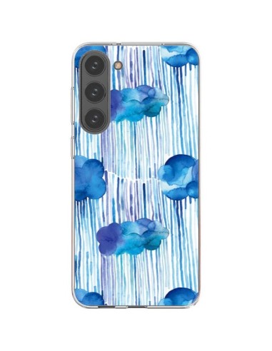 Samsung Galaxy S23 Plus 5G Case Rain Stitches Neon - Ninola Design