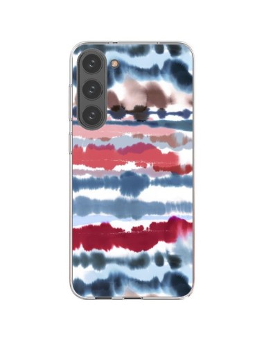 Coque Samsung Galaxy S23 Plus 5G Smoky Marble Watercolor Dark - Ninola Design