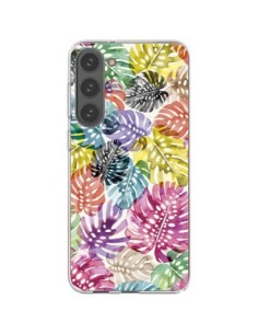 Cover Samsung Galaxy S23 Plus 5G Tigri e Leopardi Giallo...