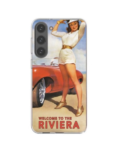 Coque Samsung Galaxy S23 Plus 5G Welcome to the Riviera Vintage Pin Up - Nico