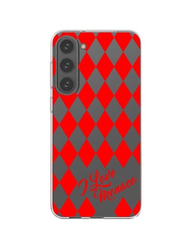 Coque Samsung Galaxy S23 Plus 5G I Love Monaco et Losange Rouge - Nico