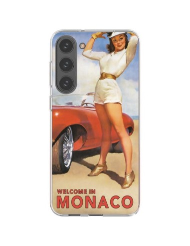 Coque Samsung Galaxy S23 Plus 5G Welcome to Monaco Vintage Pin Up - Nico