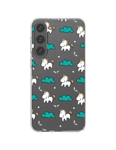 Samsung Galaxy S23 Plus 5G Case Unicorn and Clouds Clear - Nico
