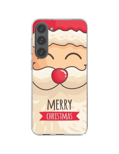 Cover Samsung Galaxy S23 Plus 5G Baffi di Babbo Natale Merry Christmas - Nico