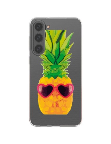 Cover Samsung Galaxy S23 Plus 5G Ananas A Forma Di Cuore Trasparente - Nico