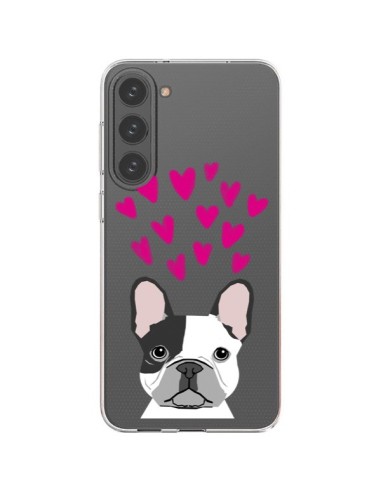 Samsung Galaxy S23 Plus 5G Case Bulldog Heart Dog Clear - Pet Friendly