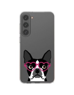 Cover Samsung Galaxy S23 Plus 5G Boston Terrier Occhiali...