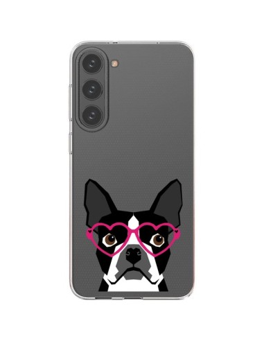 Samsung Galaxy S23 Plus 5G Case Boston Terrier Eyes Hearts Dog Clear - Pet Friendly