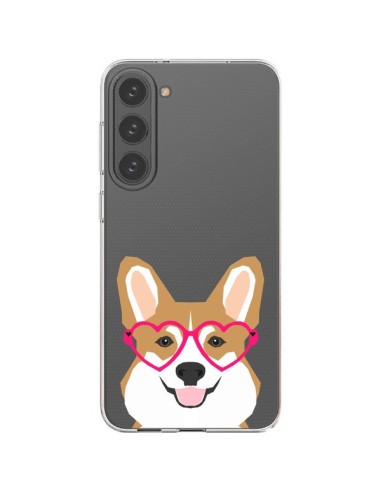 Samsung Galaxy S23 Plus 5G Case Dog Funny Eyes Hearts Clear - Pet Friendly