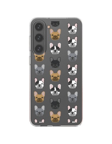 Coque Samsung Galaxy S23 Plus 5G Chiens Bulldog Français Transparente - Pet Friendly