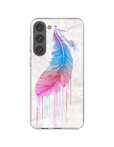 Cover Samsung Galaxy S23 Plus 5G Piume Arcobaleno - Rachel Caldwell