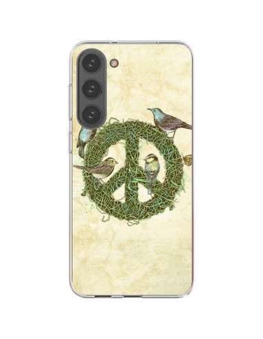 Coque Samsung Galaxy S23 Plus 5G Peace And Love Nature Oiseaux - Rachel Caldwell
