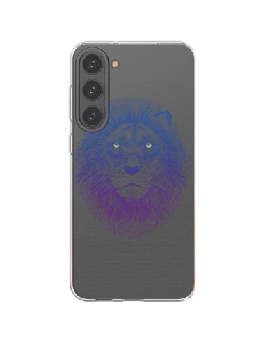 Coque Samsung Galaxy S23 Plus 5G Lion Animal Transparente - Rachel Caldwell