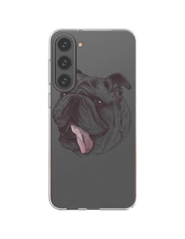 Cover Samsung Galaxy S23 Plus 5G Cane Bulldog Trasparente - Rachel Caldwell