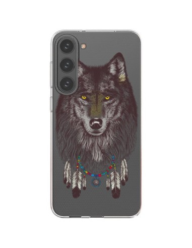 Coque Samsung Galaxy S23 Plus 5G Loup Wolf Attrape Reves Transparente - Rachel Caldwell
