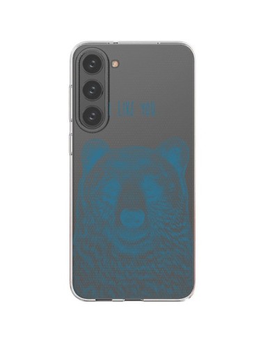 Coque Samsung Galaxy S23 Plus 5G I Love You Bear Ours Ourson Transparente - Rachel Caldwell