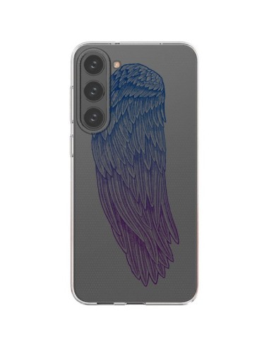 Coque Samsung Galaxy S23 Plus 5G Ailes d'Ange Angel Wings Transparente - Rachel Caldwell