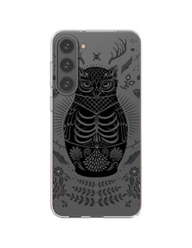 Coque Samsung Galaxy S23 Plus 5G Owl Chouette Hibou Squelette Transparente - Rachel Caldwell