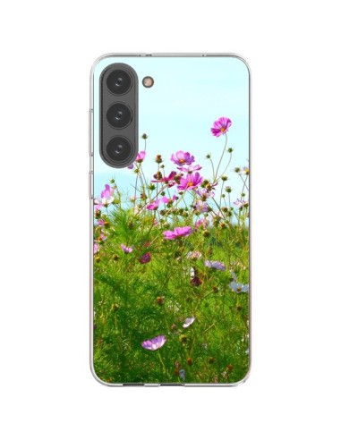 Coque Samsung Galaxy S23 Plus 5G Fleurs Roses Champ - R Delean