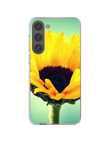 Coque Samsung Galaxy S23 Plus 5G Tournesol Zoom Fleur - R Delean