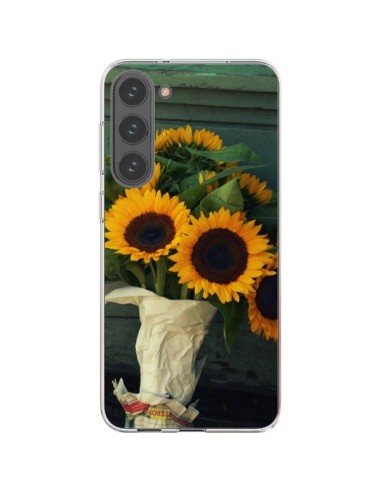 Coque Samsung Galaxy S23 Plus 5G Tournesol Bouquet Fleur - R Delean