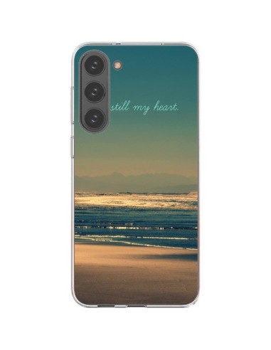 Coque Samsung Galaxy S23 Plus 5G Be still my heart Mer Sable Beach Ocean - R Delean