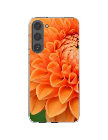 Coque Samsung Galaxy S23 Plus 5G Fleurs oranges flower - R Delean