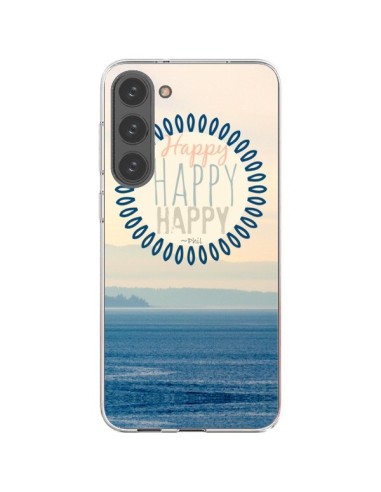 Coque Samsung Galaxy S23 Plus 5G Happy Day Mer Ocean Sable Plage Paysage - R Delean