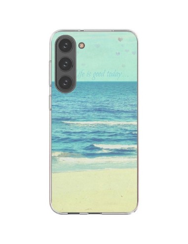 Coque Samsung Galaxy S23 Plus 5G Life good day Mer Ocean Sable Plage Paysage - R Delean