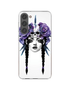 Cover Samsung Galaxy S23 Plus 5G Ragazza Fiori Warrior -...