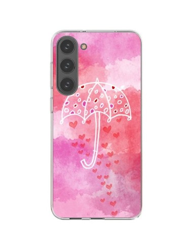 Coque Samsung Galaxy S23 Plus 5G Parapluie Coeur Love Amour - Sylvia Cook