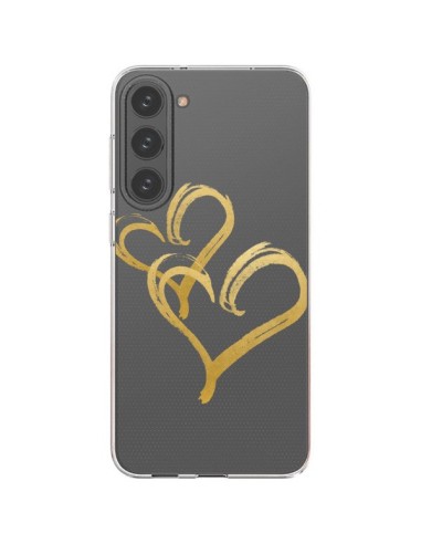 Coque Samsung Galaxy S23 Plus 5G Deux Coeurs Love Amour Transparente - Sylvia Cook