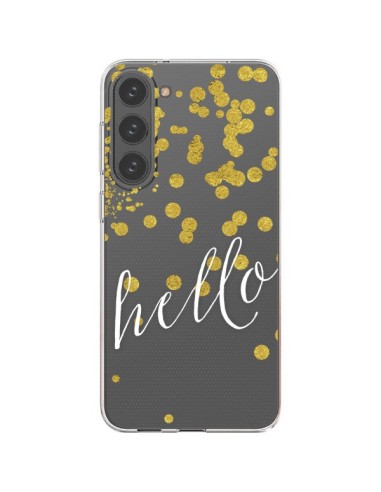 Cover Samsung Galaxy S23 Plus 5G Hello Ciao Trasparente - Sylvia Cook