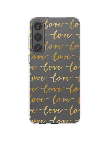 Coque Samsung Galaxy S23 Plus 5G Love Amour Repeating Transparente - Sylvia Cook