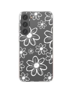 Samsung Galaxy S23 Plus 5G Case Mandala White Flower...