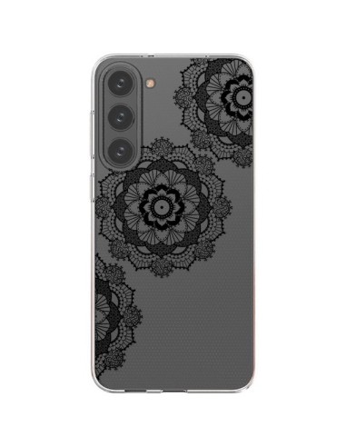 Cover Samsung Galaxy S23 Plus 5G Triplo Mandala Nero Black Trasparente - Sylvia Cook