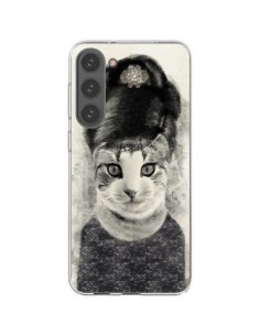 Coque Samsung Galaxy S23 Plus 5G Audrey Cat Chat - Tipsy...