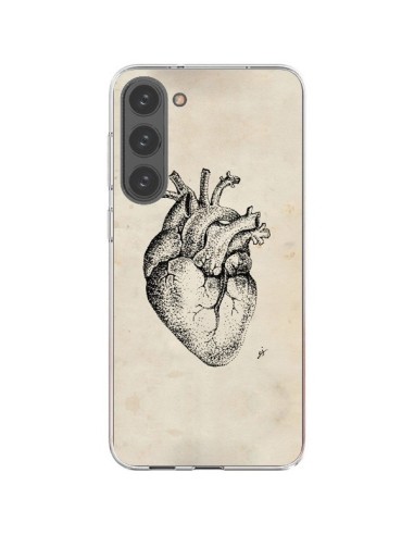 Coque Samsung Galaxy S23 Plus 5G Coeur Vintage - Tipsy Eyes