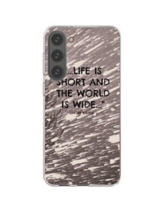 Coque Samsung Galaxy S23 Plus 5G Life is short Foret -...