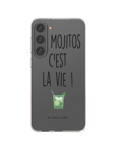 Coque Samsung Galaxy S23 Plus 5G Les Mojitos, c'est la vie Transparente - Les Vilaines Filles