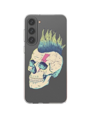 Coque Samsung Galaxy S23 Plus 5G Tête de Mort Crane Punk Transparente - Victor Vercesi