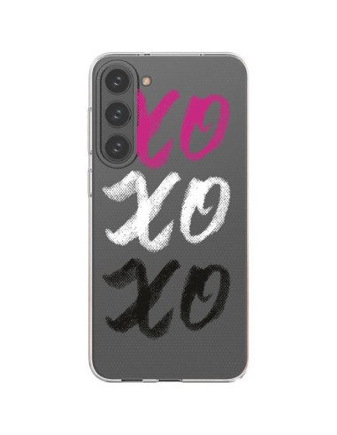 Coque Samsung Galaxy S23 Plus 5G XoXo Rose Blanc Noir Transparente - Yohan B.