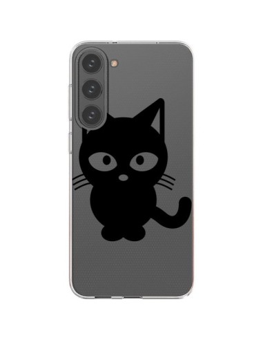 Coque Samsung Galaxy S23 Plus 5G Chat Noir Cat Transparente - Yohan B.