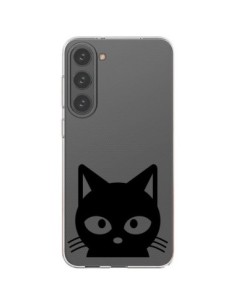 Samsung Galaxy S23 Plus 5G Case Head Cat Black Clear -...