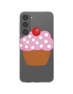 Samsung Galaxy S23 Plus 5G Case Cupcake Cherry Clear -...