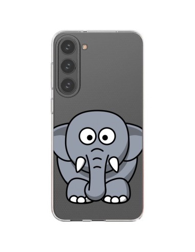 Cover Samsung Galaxy S23 Plus 5G Elefante Animale Trasparente - Yohan B.