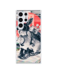 Coque Samsung Galaxy S23 Ultra 5G Lapin Time Traveller -...