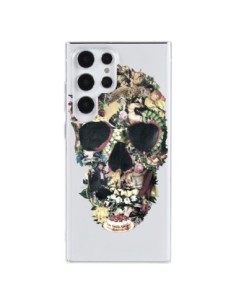 Samsung Galaxy S23 Ultra 5G Case Skull Vintage Clear -...
